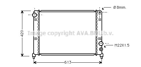 AVA QUALITY COOLING Радиатор, охлаждение двигателя AL2031